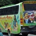 Bus painted with folk heroes S