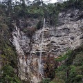 Chicaque temporary waterfall after heavy rain 