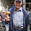 Joe holding an Amanita hemibapha, a Himalayan Caesar mushroom.