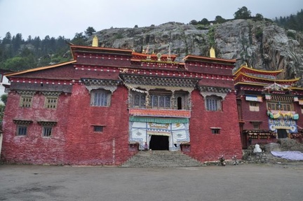 Pombu or Dekyi Gompa, a Kagyupa monastery founded in 1169 by the First Karmapa Dusum Chenpa