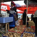 Number 1 and 2 Matsutake mushrooms on the main mushroom market near Gyalthang / Shangri La