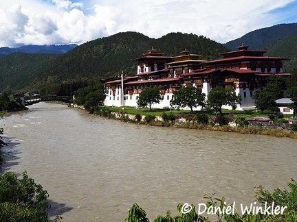 Punakha Dzong Mo Chu River Bridge DW Ms
